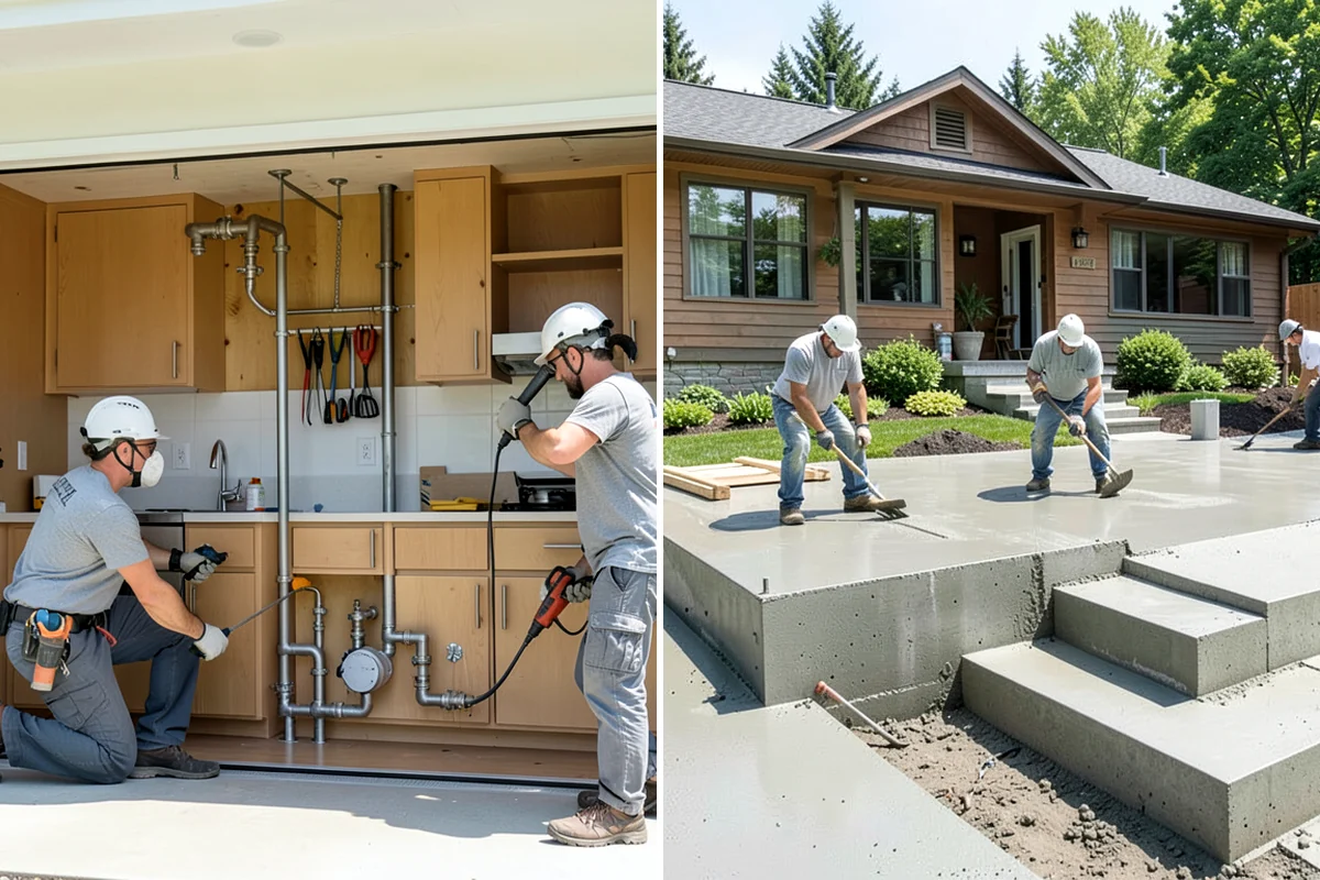 Wall Construction in Seattle, King County, WA - Lay out and frame the new wall