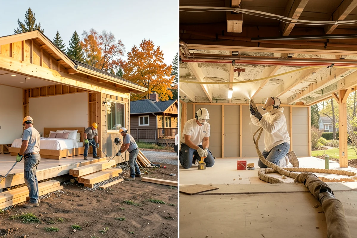 Wall Construction in Shoreline, King County, WA - Lay out and frame the new wall