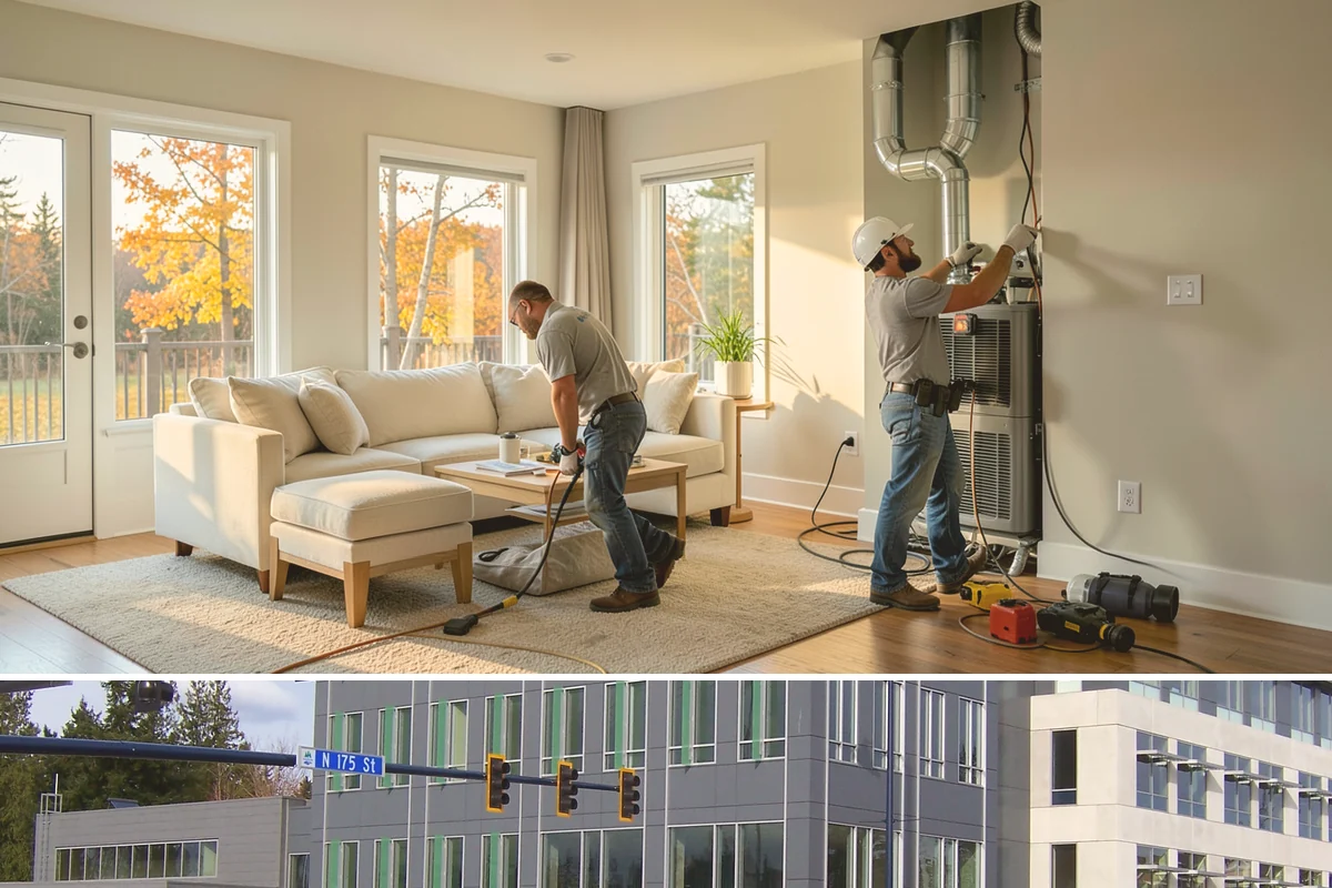 Wall Construction in Shoreline, King County, WA - Building interior walls is indoor work that fits any season without weather constraints.