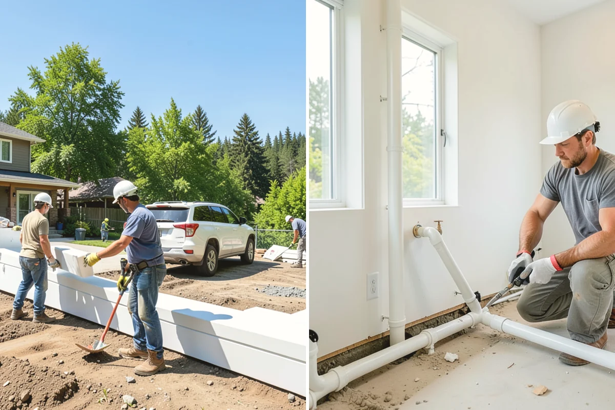 Wall Framing in Anacortes, Skagit County, WA - Review stamped plans and confirm wall layout with you on site