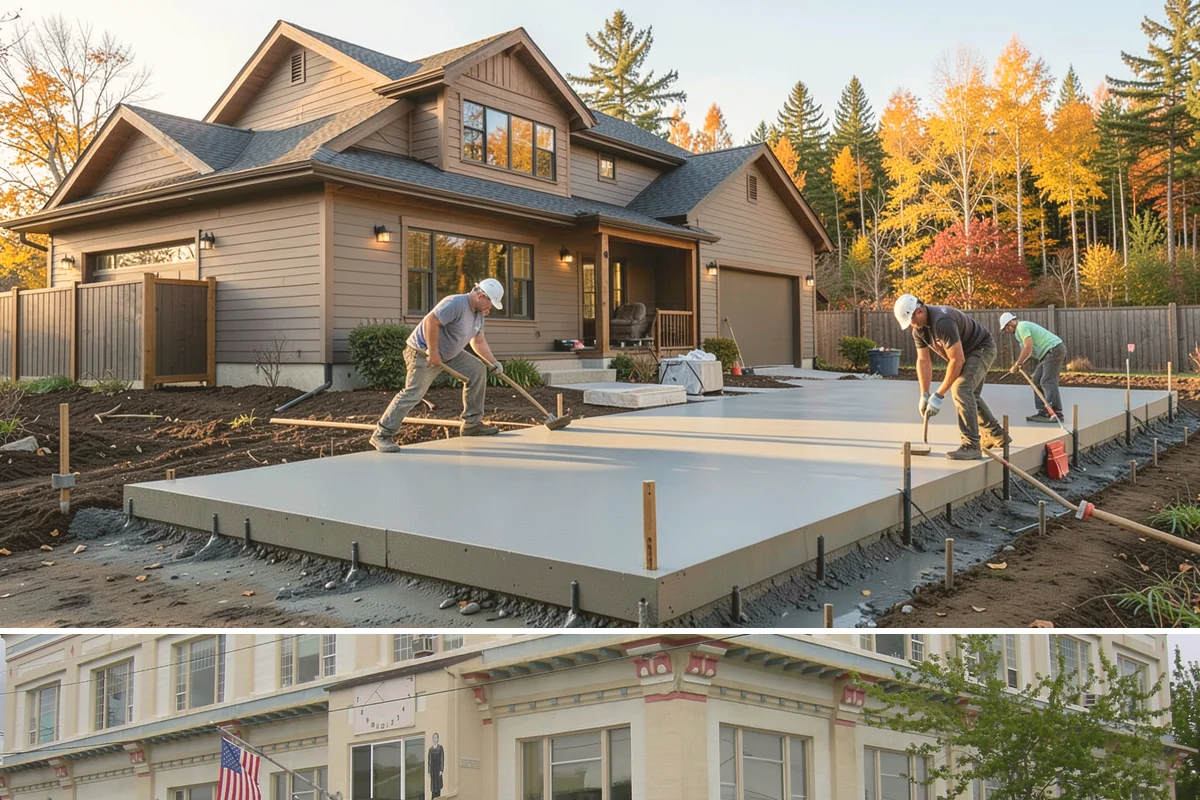 Wall Framing in Anacortes, Skagit County, WA - Framing goes fastest in our drier late-spring through early-fall window, though we tarp and sequence work to keep raising walls...