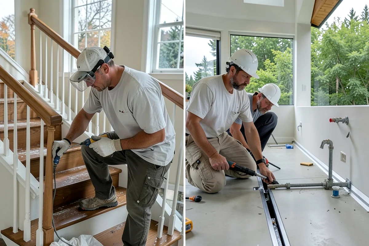 Wall Framing in Arlington, Snohomish County, WA - Review stamped plans and confirm wall layout with you on site