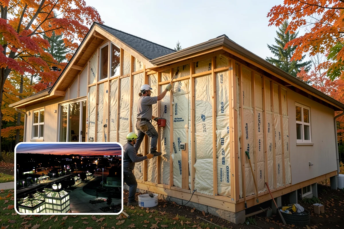Wall Framing in Auburn, King County, WA - Straight, plumb walls that make drywall and trim go on cleanly