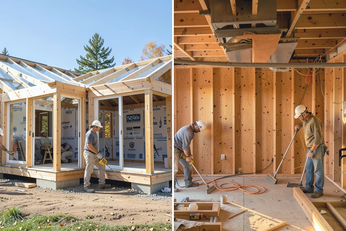 Wall Framing in Bonney Lake, Pierce County, WA - Review stamped plans and confirm wall layout with you on site