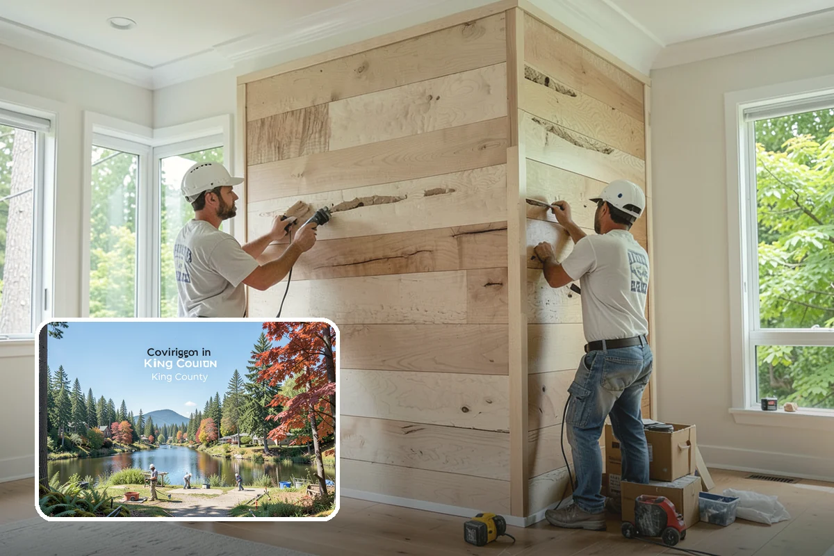 Wall Framing in Covington, King County, WA - Straight, plumb walls that make drywall and trim go on cleanly