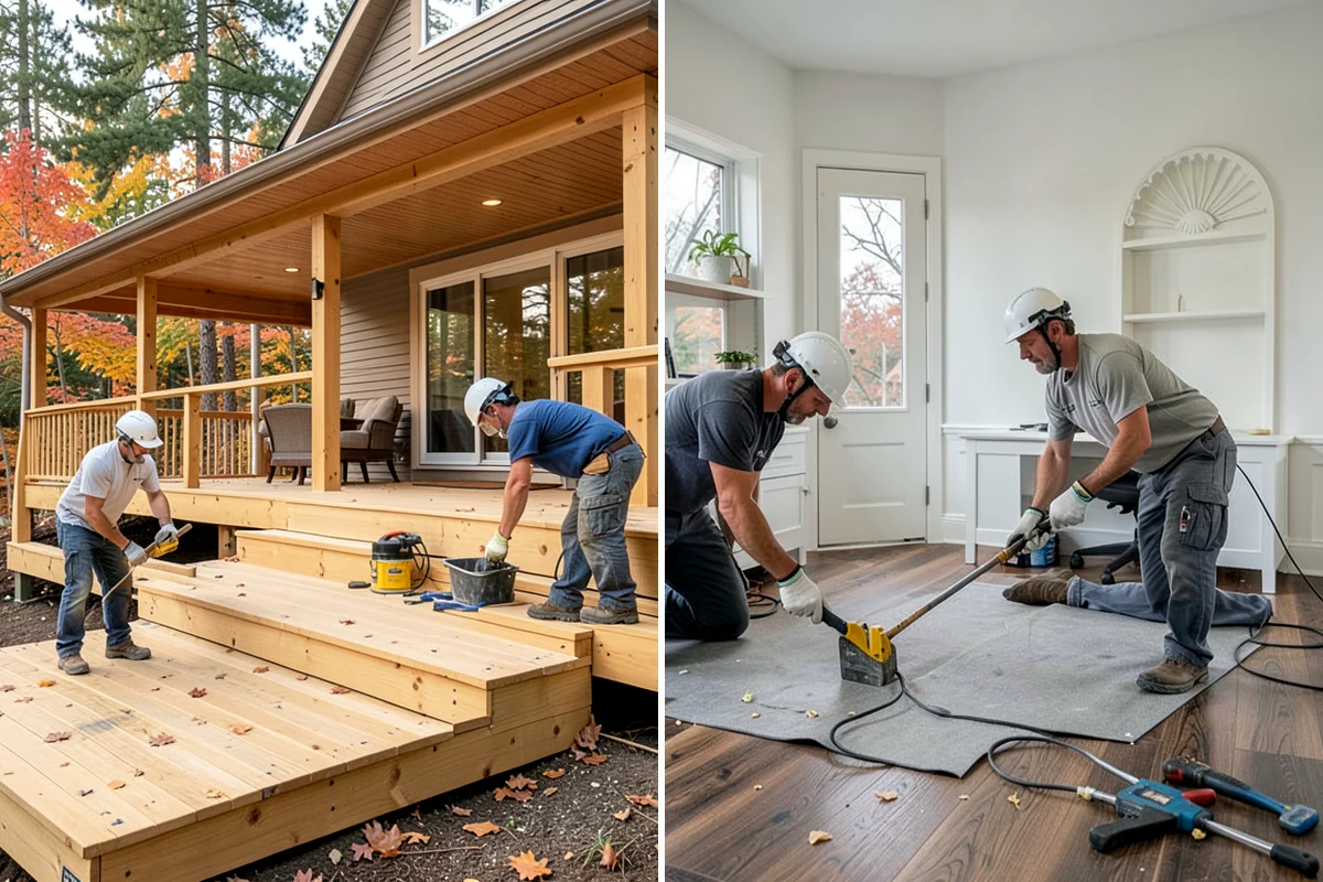 Wall Framing in Enumclaw, King County, WA - Review stamped plans and confirm wall layout with you on site