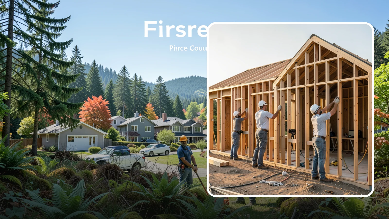Wall Framing in Fircrest, Pierce County, WA - We build straight, plumb, code-compliant wall systems that give your Western Washington home its shape and load path.