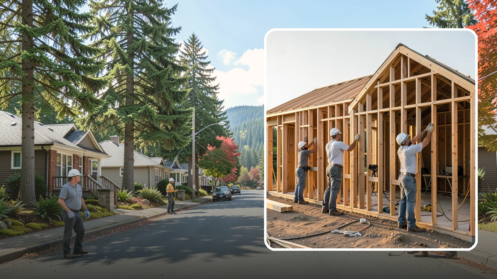 Wall Framing in Hunts Point, King County, WA - We build straight, plumb, code-compliant wall systems that give your Western Washington home its shape and load path.