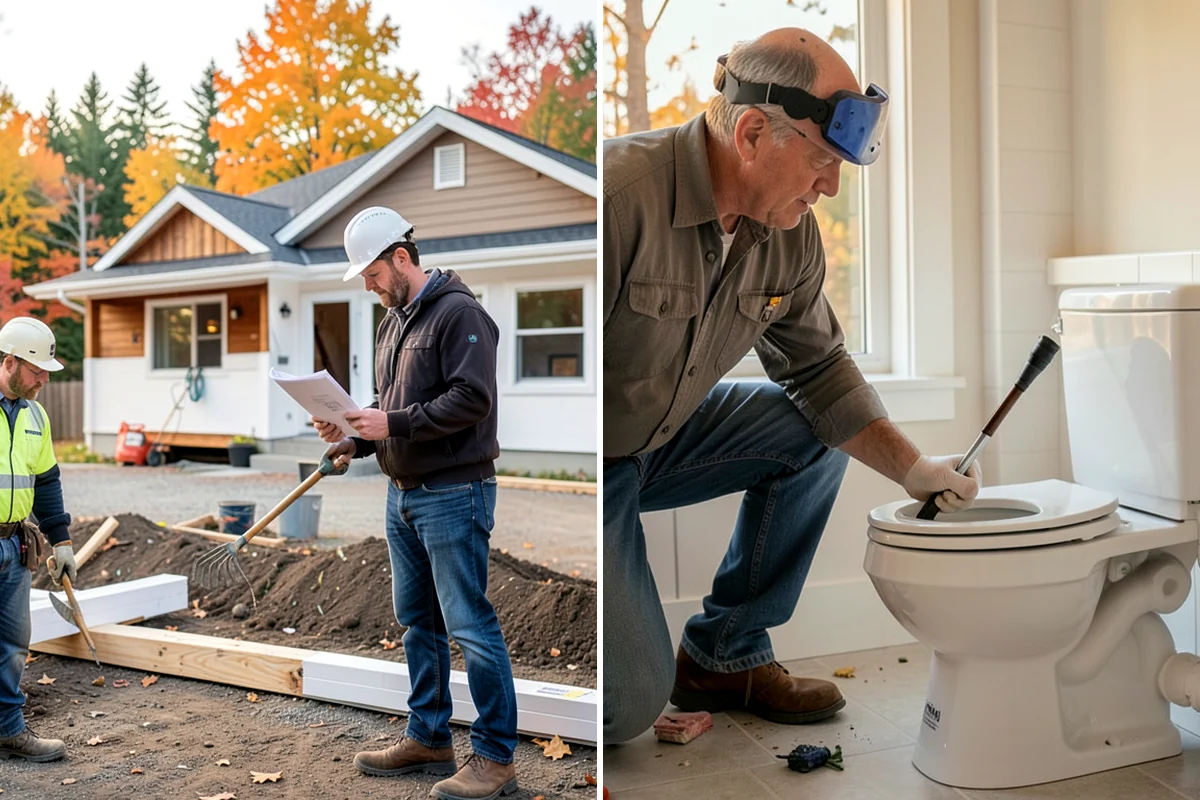 Wall Framing in Hunts Point, King County, WA - Review stamped plans and confirm wall layout with you on site
