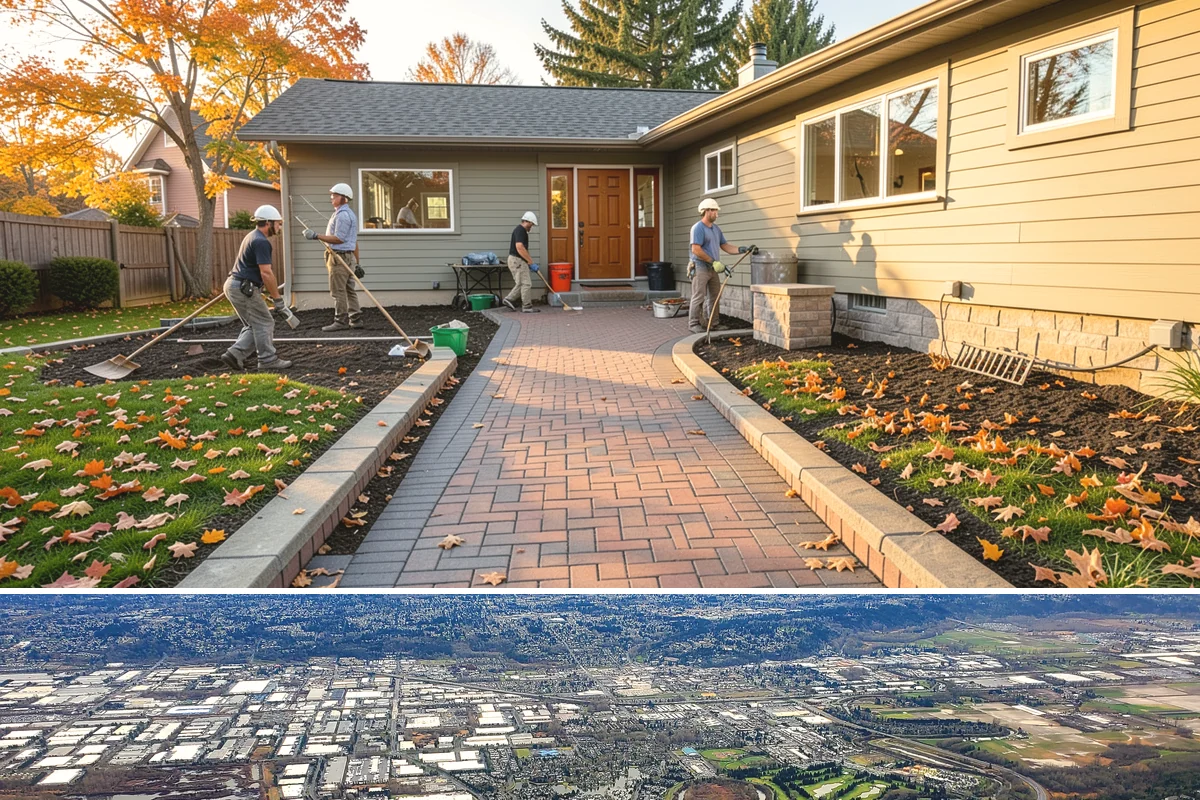 Wall Framing in Kent, King County, WA - Framing goes fastest in our drier late-spring through early-fall window, though we tarp and sequence work to keep raising walls...