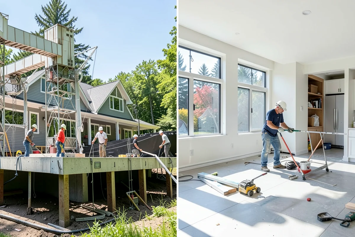 Wall Framing in Puyallup, Pierce County, WA - Review stamped plans and confirm wall layout with you on site