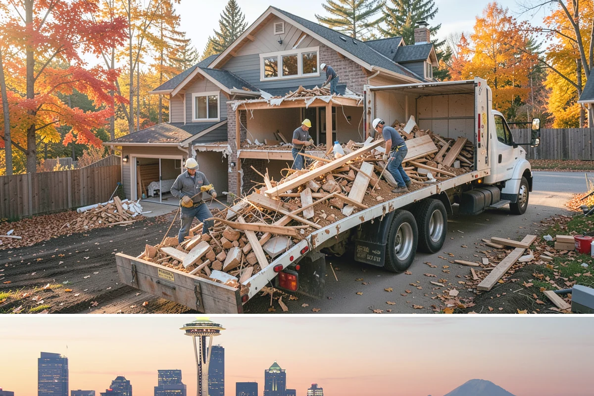 Wall Framing in Seattle, King County, WA - Framing goes fastest in our drier late-spring through early-fall window, though we tarp and sequence work to keep raising walls...