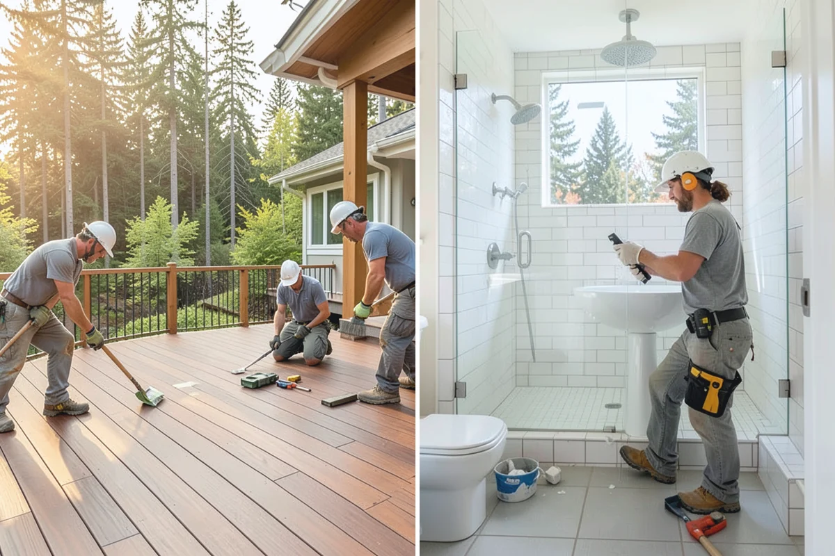 Wall Framing in Wilkeson, Pierce County, WA - Review stamped plans and confirm wall layout with you on site