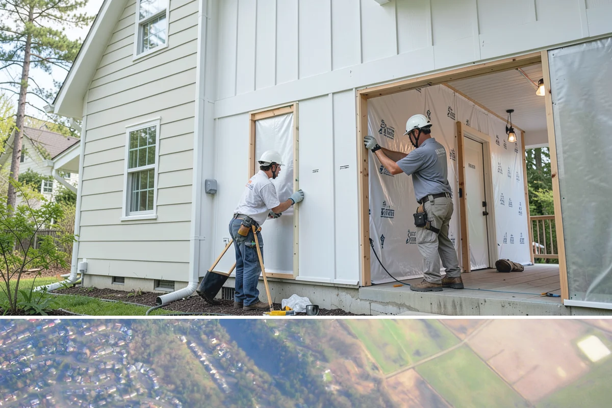 Wall-Hung Toilet Installation in Algona, King County, WA - Because it involves opening the wall, this install fits well within a larger cold-season remodel.