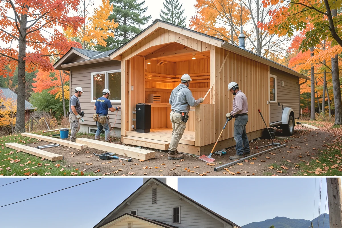 Wall-Hung Toilet Installation in Concrete, Skagit County, WA - Because it involves opening the wall, this install fits well within a larger cold-season remodel.