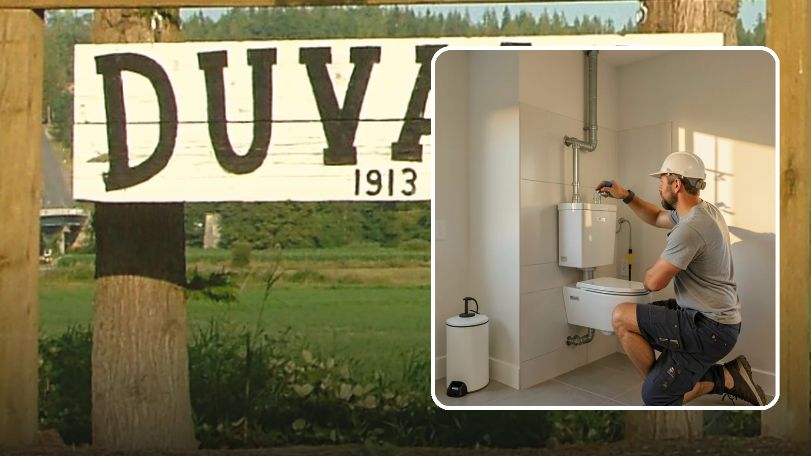 Wall-Hung Toilet Installation in Duvall, King County, WA - A wall-hung toilet installation mounts the bowl to a concealed in-wall tank for a clean, minimal look.