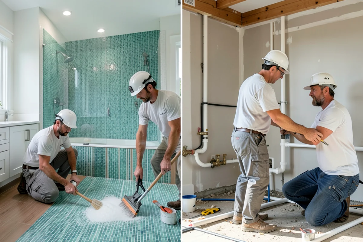 Wall-Hung Toilet Installation in Fircrest, Pierce County, WA - Install the in-wall carrier frame
