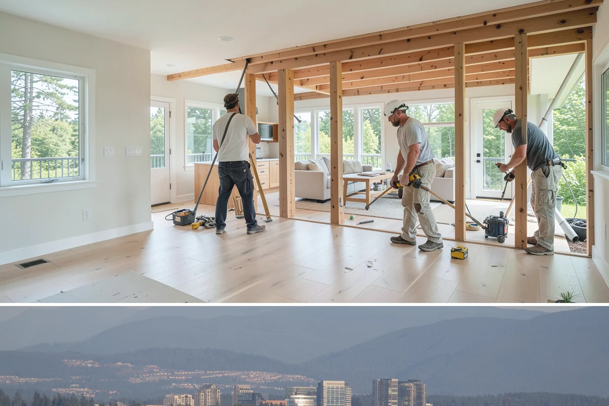 Wall-Hung Toilet Installation in Medina, King County, WA - Because it involves opening the wall, this install fits well within a larger cold-season remodel.