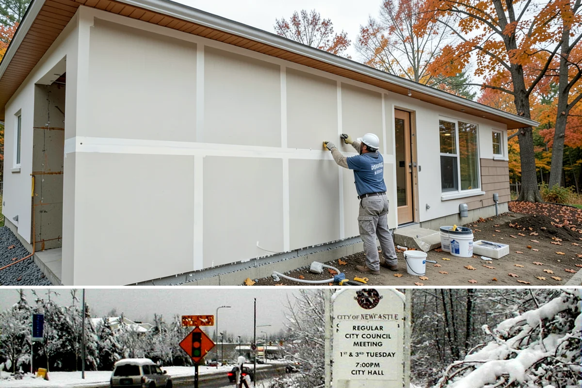 Wall-Hung Toilet Installation in Newcastle, King County, WA - Because it involves opening the wall, this install fits well within a larger cold-season remodel.
