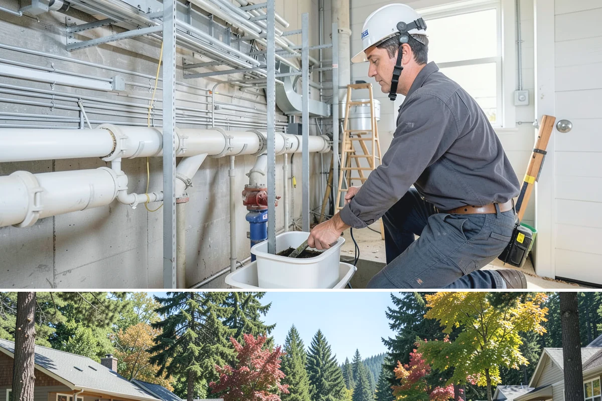 Wall-Hung Toilet Installation in Orting, Pierce County, WA - Because it involves opening the wall, this install fits well within a larger cold-season remodel.