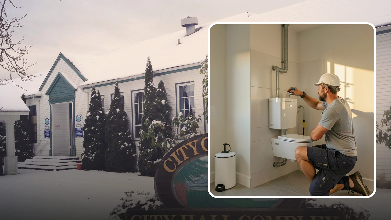 Wall-Hung Toilet Installation in Pacific, King County, WA - A wall-hung toilet installation mounts the bowl to a concealed in-wall tank for a clean, minimal look.