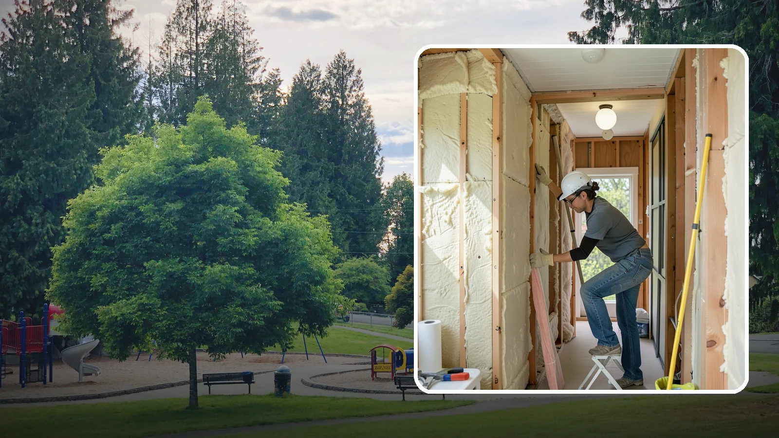 Wall Insulation Installation in Bonney Lake, Pierce County, WA - We insulate exterior walls to eliminate cold drafts and improve comfort in Puget Sound homes.