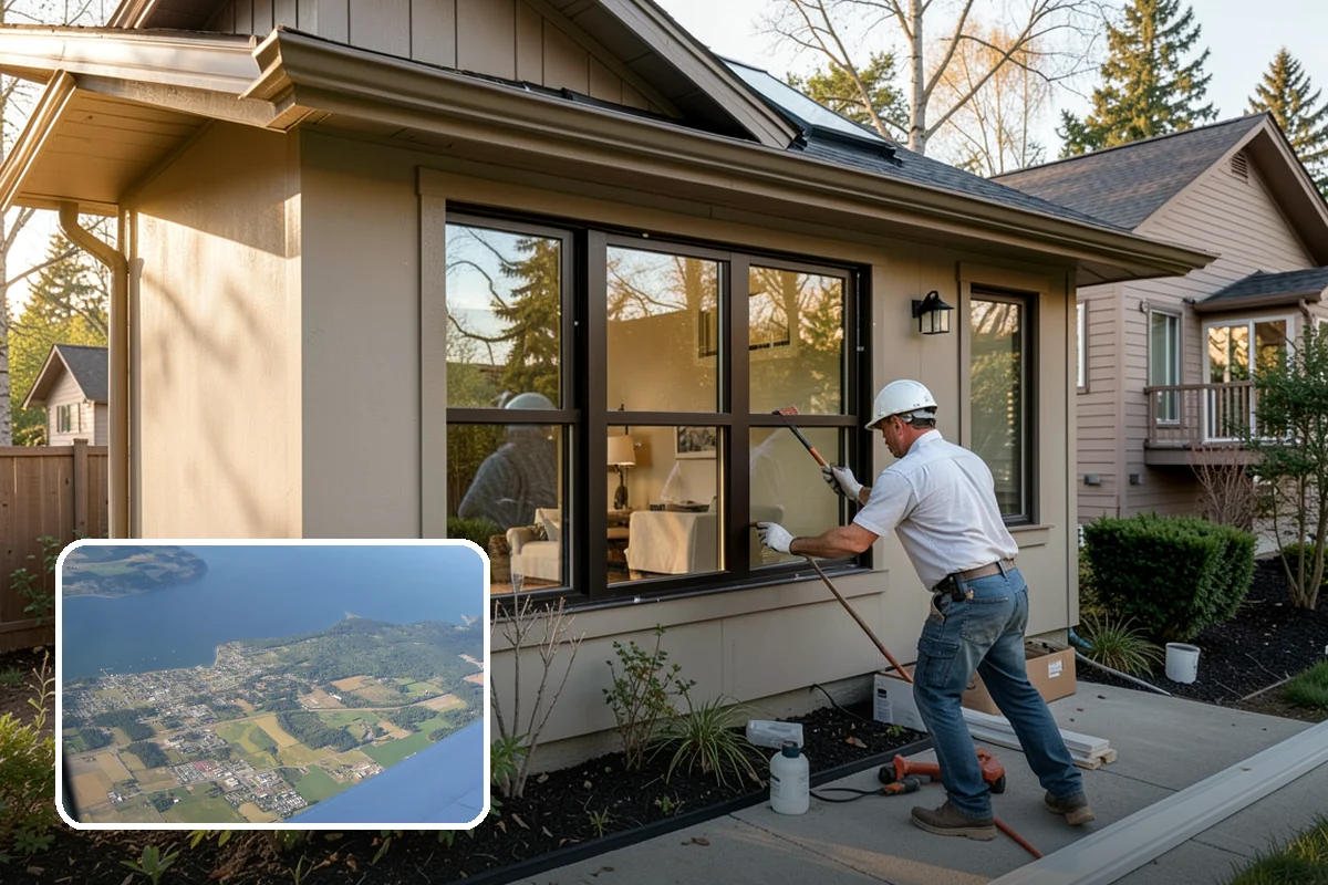 Wall Insulation Installation in Coupeville, Island County, WA - Eliminates cold walls and drafty rooms