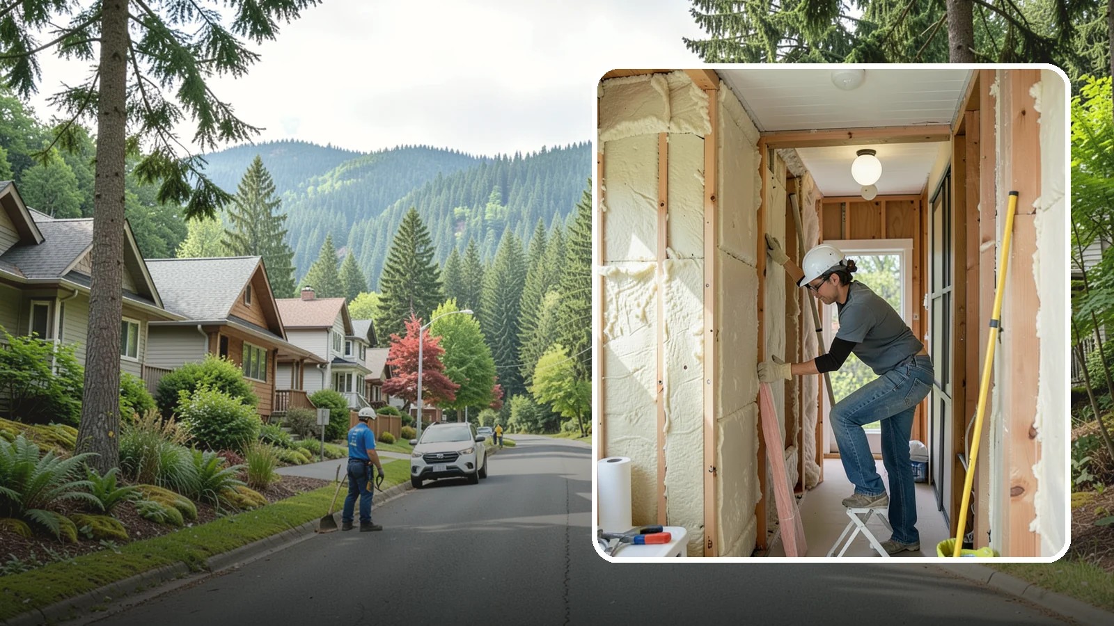 Wall Insulation Installation in Darrington, Snohomish County, WA - We insulate exterior walls to eliminate cold drafts and improve comfort in Puget Sound homes.