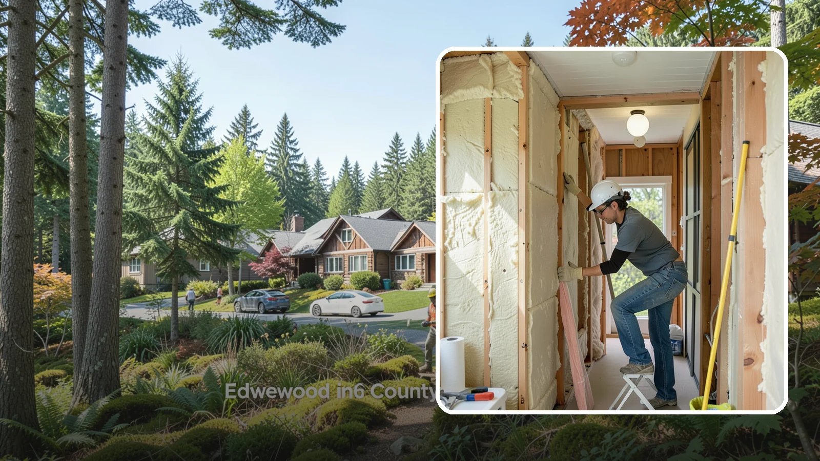 Wall Insulation Installation in Edgewood, Pierce County, WA - We insulate exterior walls to eliminate cold drafts and improve comfort in Puget Sound homes.