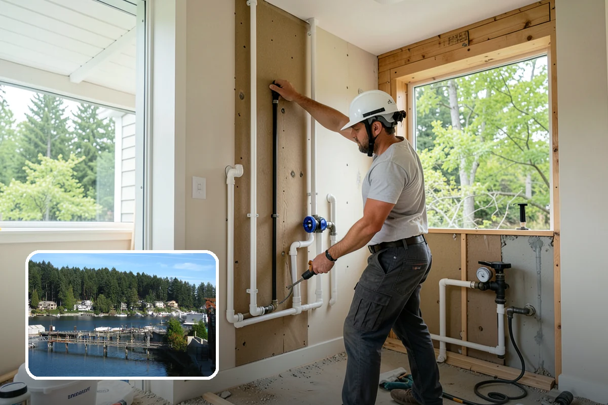 Wall Insulation Installation in Gig Harbor, Pierce County, WA - Eliminates cold walls and drafty rooms