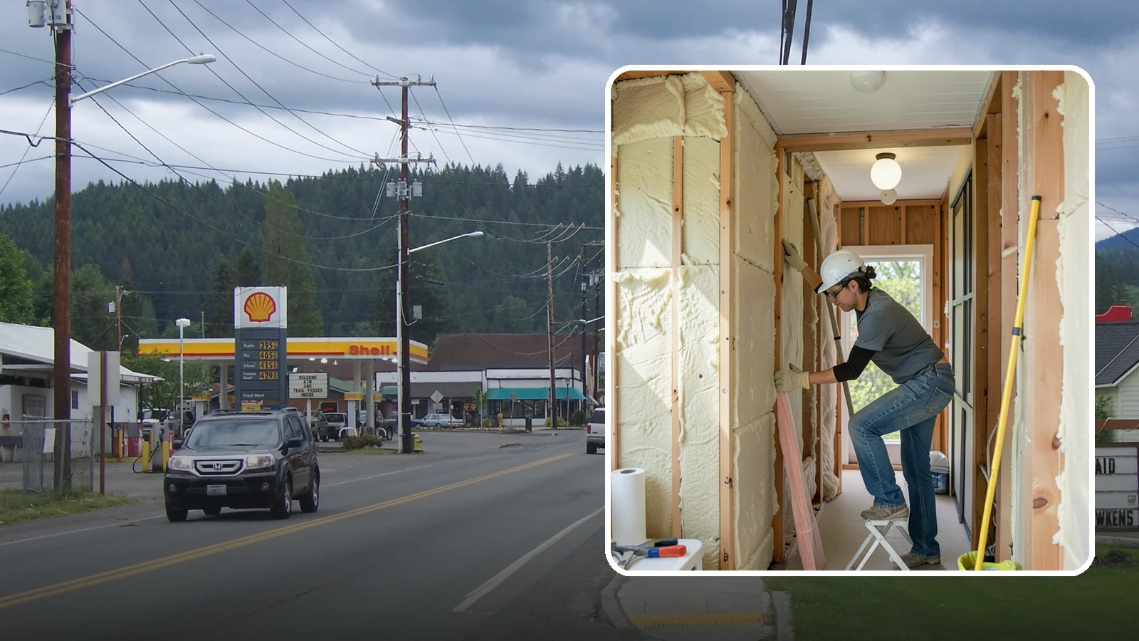 Wall Insulation Installation in Granite Falls, Snohomish County, WA - We insulate exterior walls to eliminate cold drafts and improve comfort in Puget Sound homes.