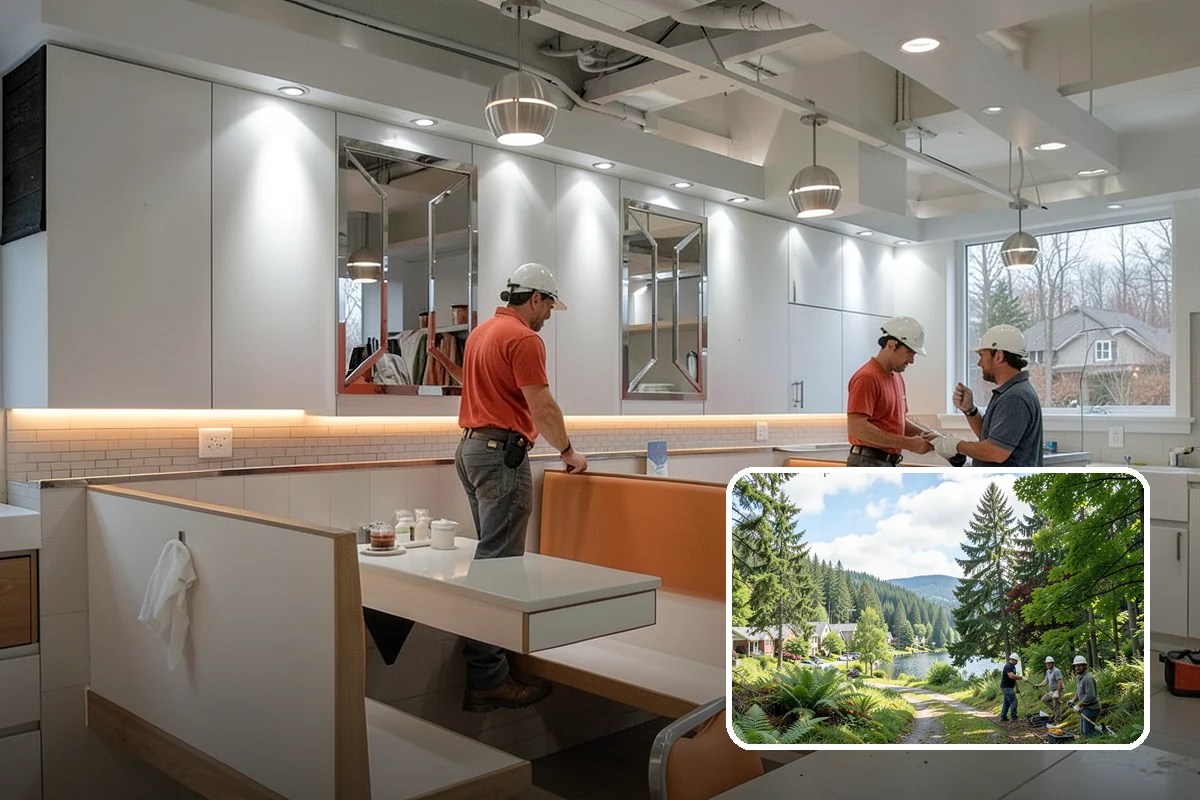 Wall Insulation Installation in Lake Forest Park, King County, WA - Eliminates cold walls and drafty rooms