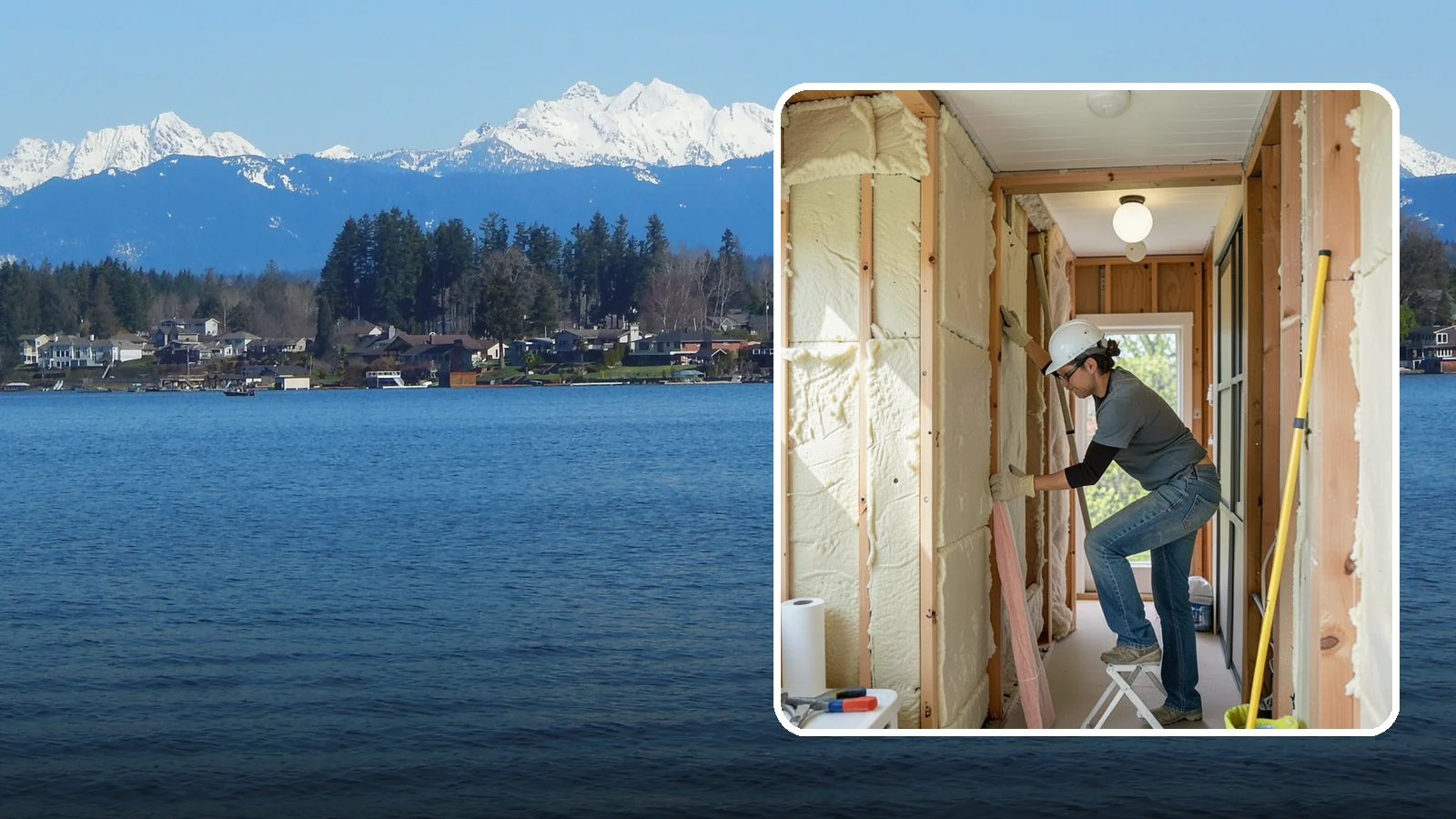 Wall Insulation Installation in Lake Stevens, Snohomish County, WA - We insulate exterior walls to eliminate cold drafts and improve comfort in Puget Sound homes.