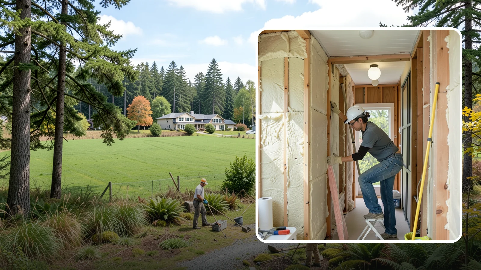 Wall Insulation Installation in Lyman, Skagit County, WA - We insulate exterior walls to eliminate cold drafts and improve comfort in Puget Sound homes.