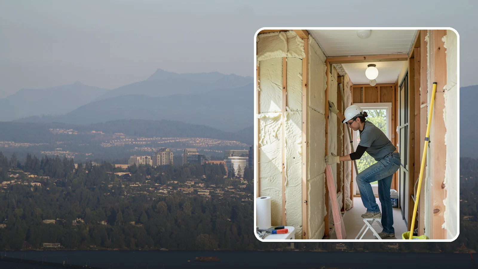 Wall Insulation Installation in Medina, King County, WA - We insulate exterior walls to eliminate cold drafts and improve comfort in Puget Sound homes.
