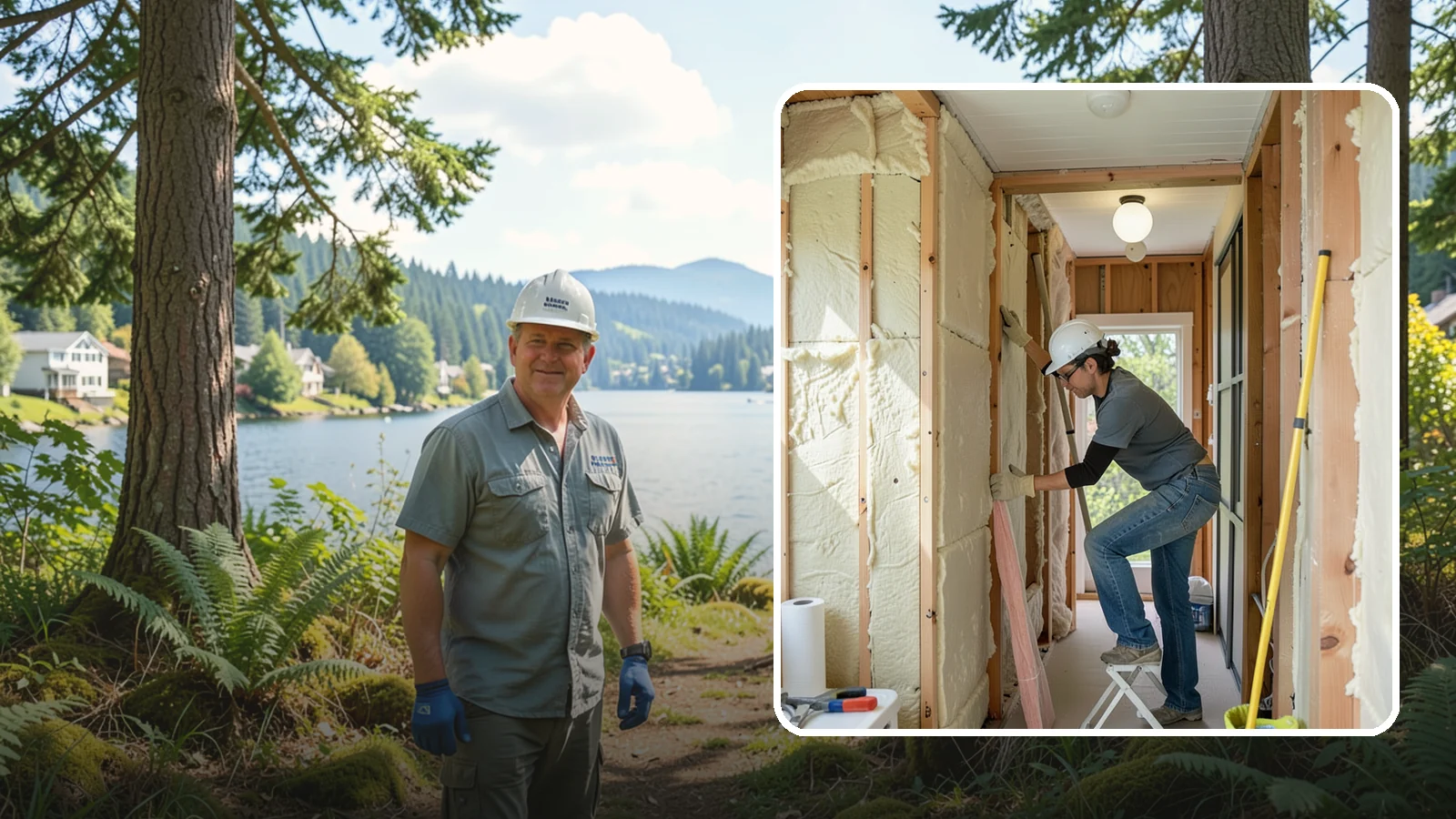 Wall Insulation Installation in Milton, King County, WA - We insulate exterior walls to eliminate cold drafts and improve comfort in Puget Sound homes.