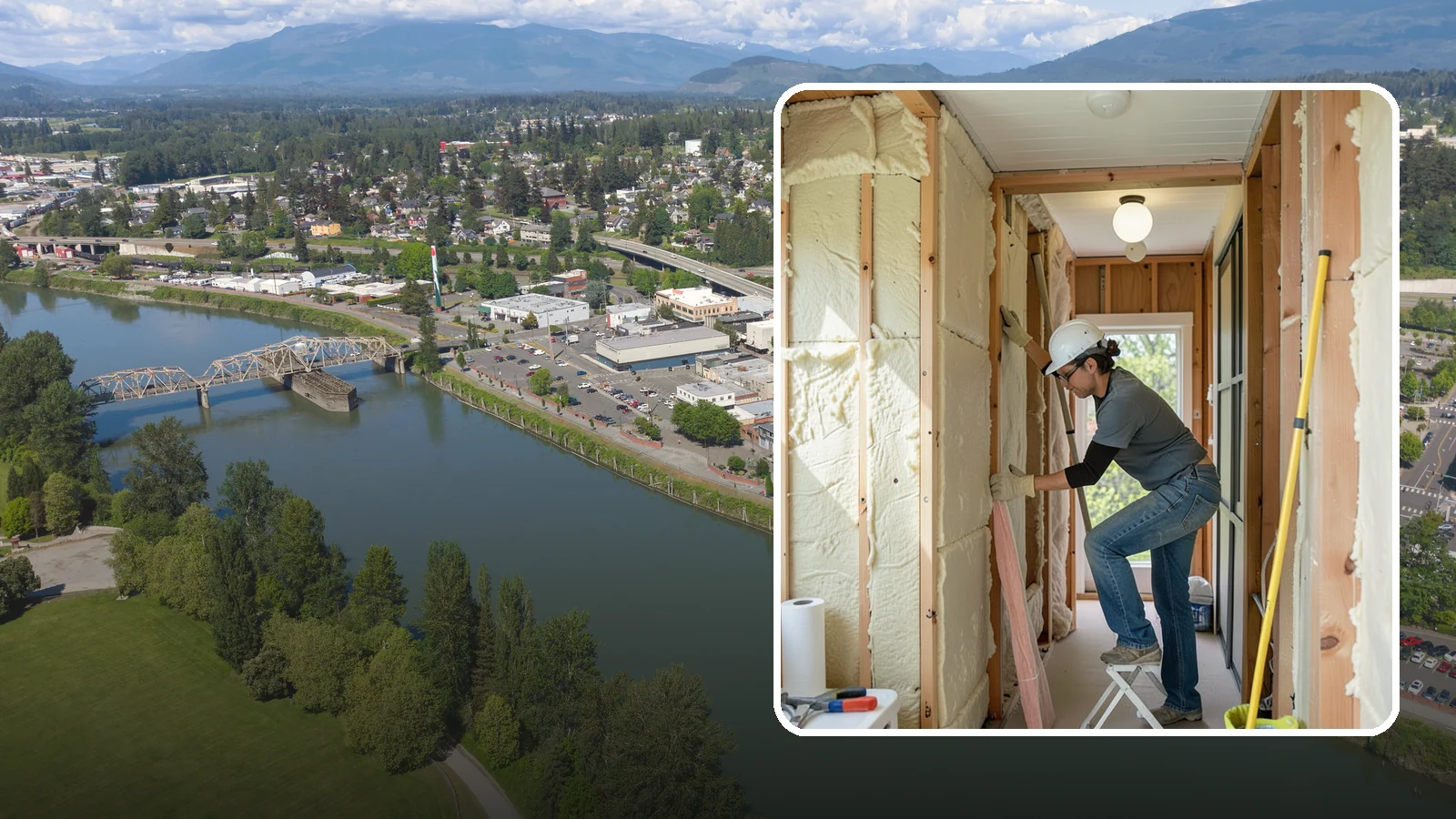 Wall Insulation Installation in Mount Vernon, Skagit County, WA - We insulate exterior walls to eliminate cold drafts and improve comfort in Puget Sound homes.