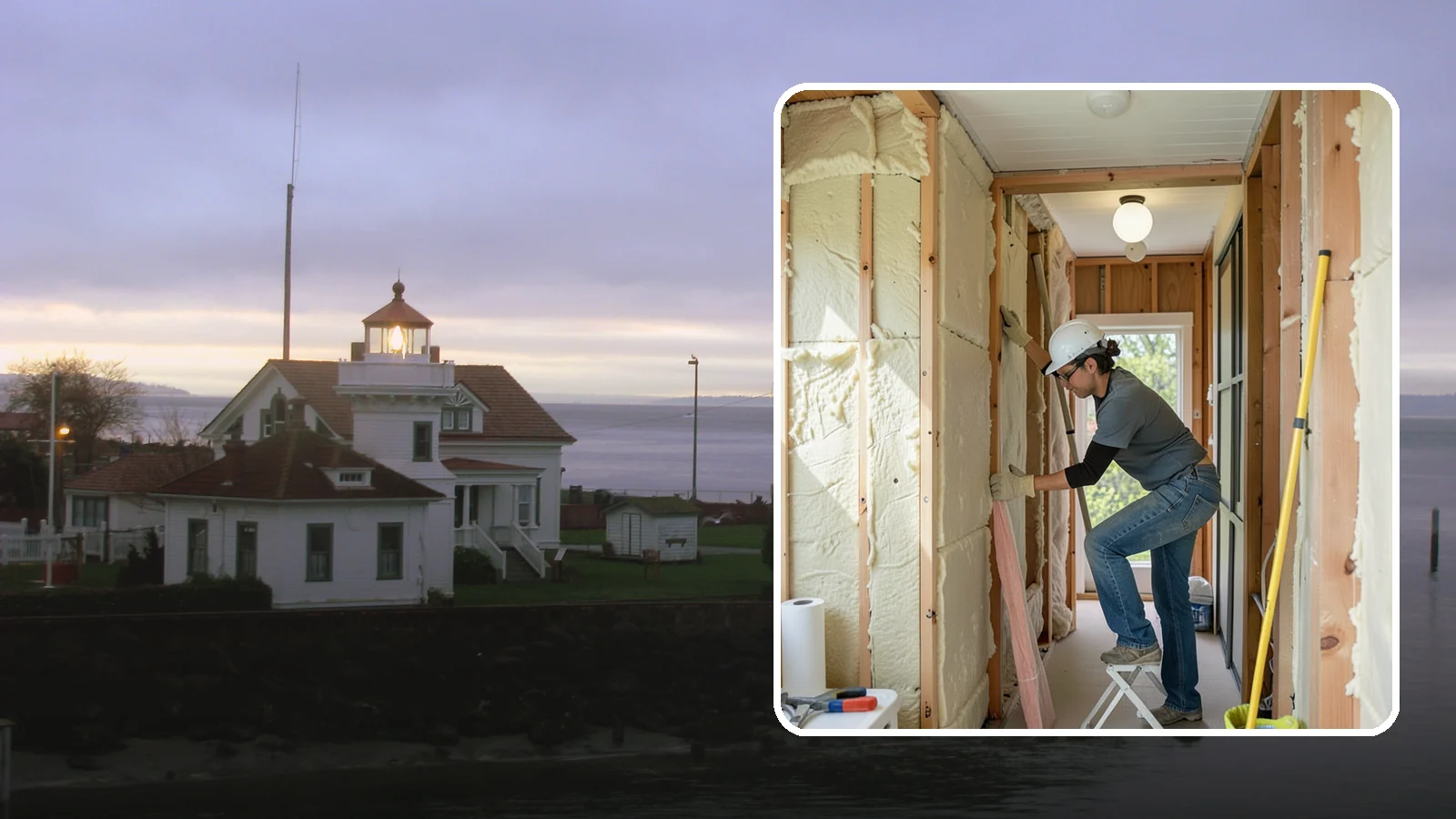 Wall Insulation Installation in Mukilteo, Snohomish County, WA - We insulate exterior walls to eliminate cold drafts and improve comfort in Puget Sound homes.