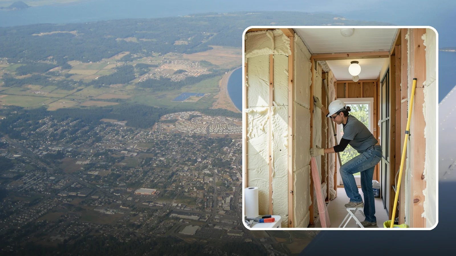 Wall Insulation Installation in Oak Harbor, Island County, WA - We insulate exterior walls to eliminate cold drafts and improve comfort in Puget Sound homes.