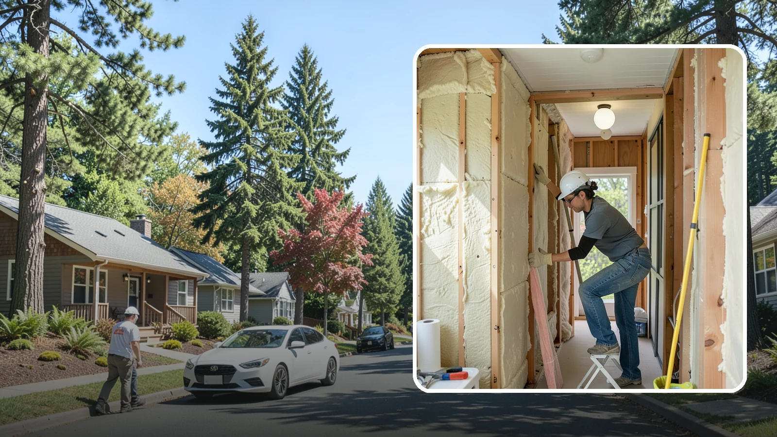 Wall Insulation Installation in Orting, Pierce County, WA - We insulate exterior walls to eliminate cold drafts and improve comfort in Puget Sound homes.