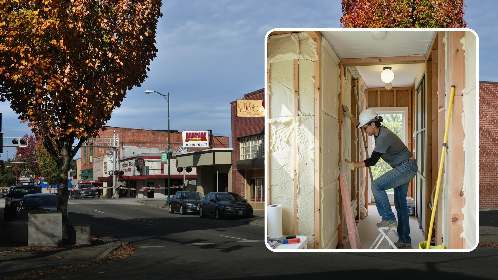 Wall Insulation Installation in Puyallup, Pierce County, WA - We insulate exterior walls to eliminate cold drafts and improve comfort in Puget Sound homes.