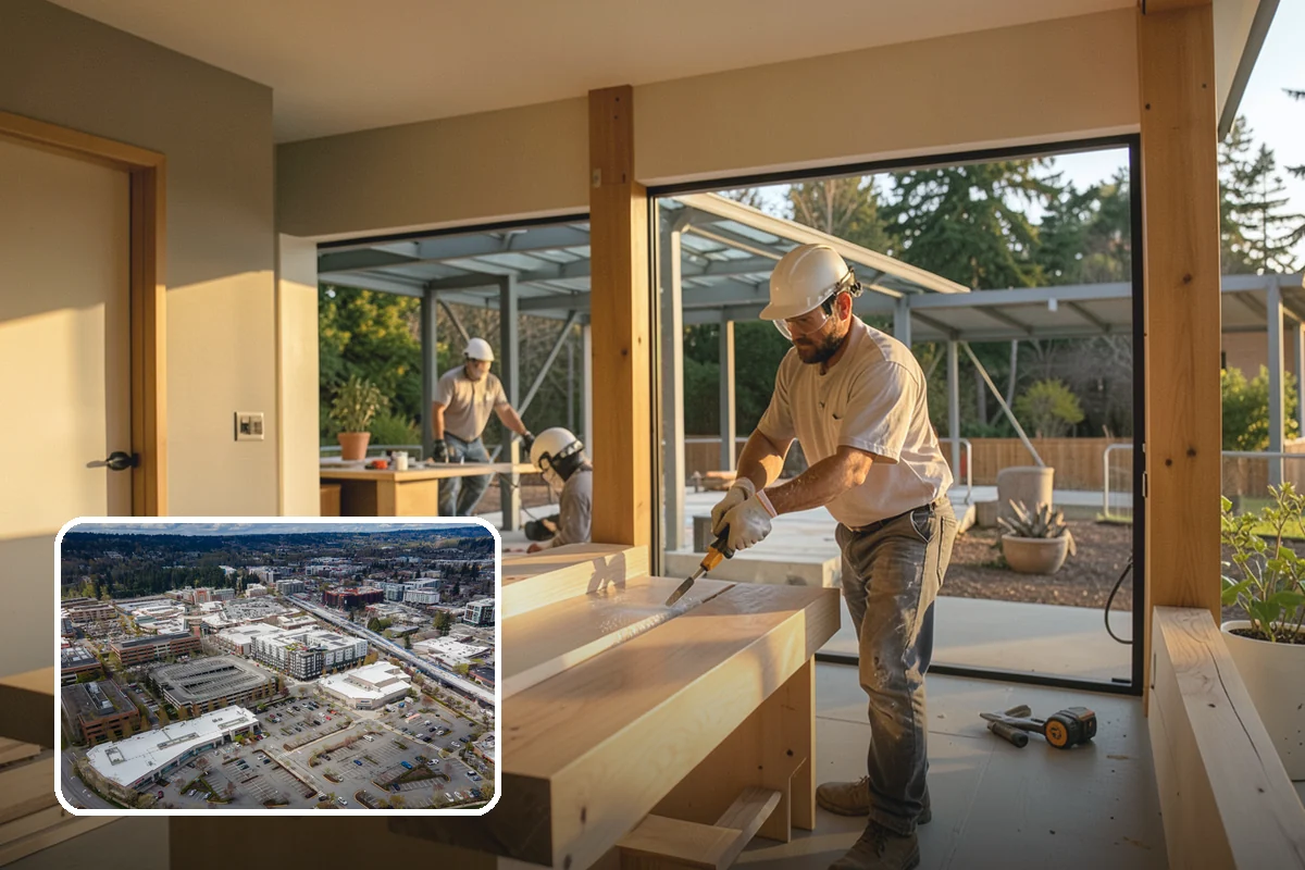Wall Insulation Installation in Redmond, King County, WA - Eliminates cold walls and drafty rooms