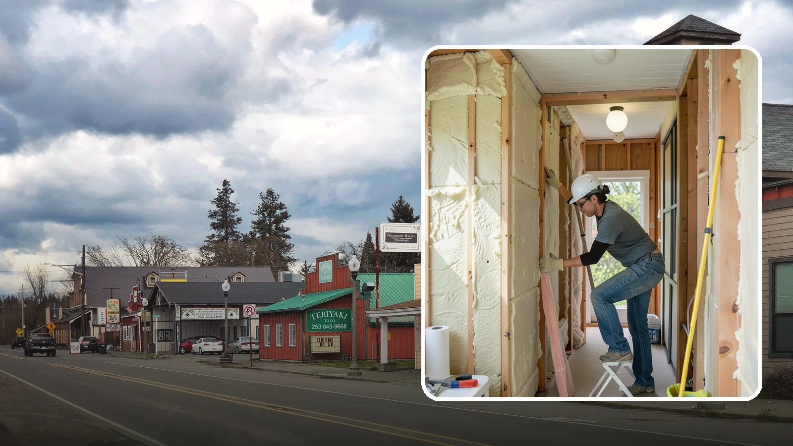 Wall Insulation Installation in Roy, Pierce County, WA - We insulate exterior walls to eliminate cold drafts and improve comfort in Puget Sound homes.