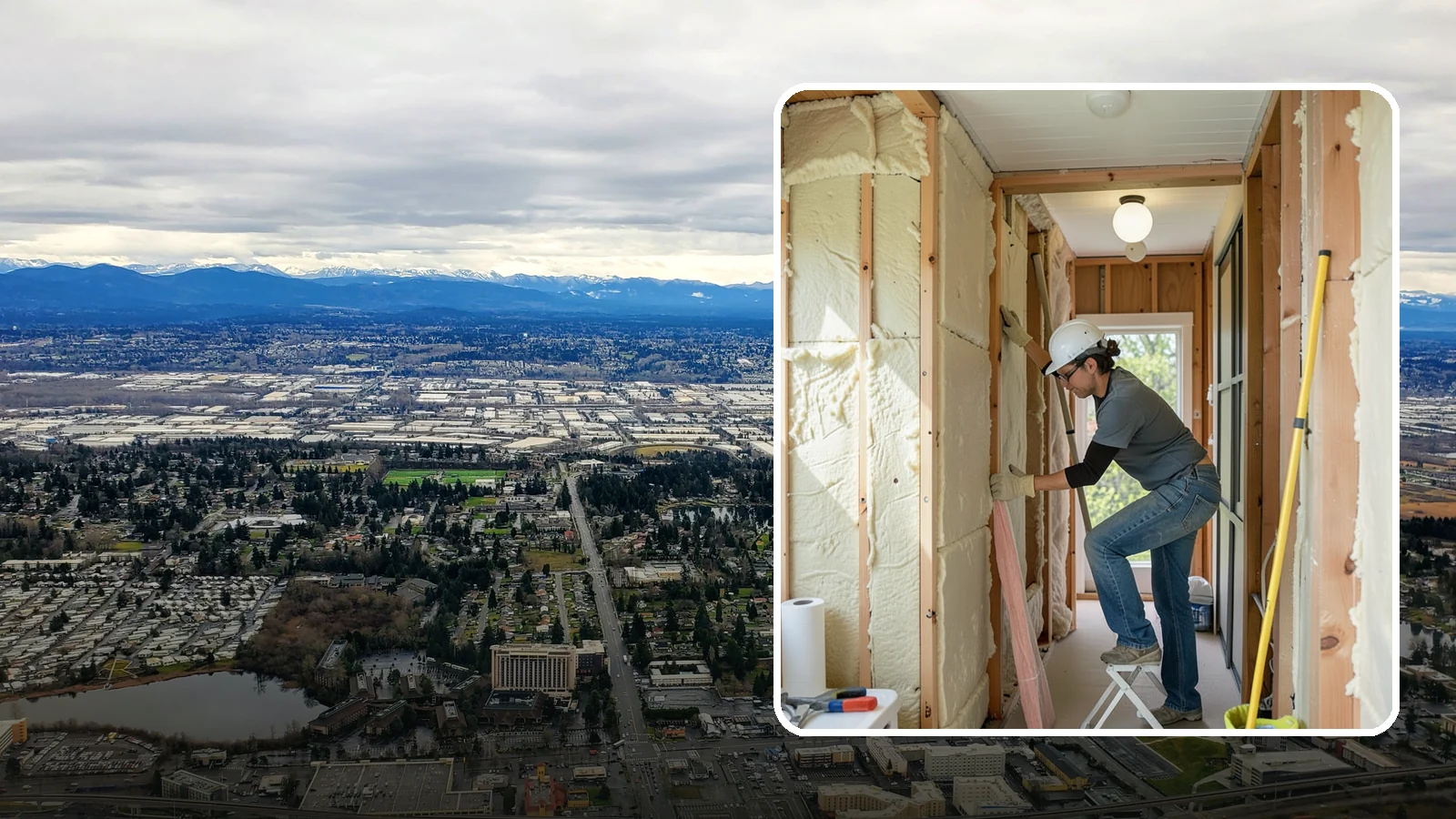 Wall Insulation Installation in SeaTac, King County, WA - We insulate exterior walls to eliminate cold drafts and improve comfort in Puget Sound homes.