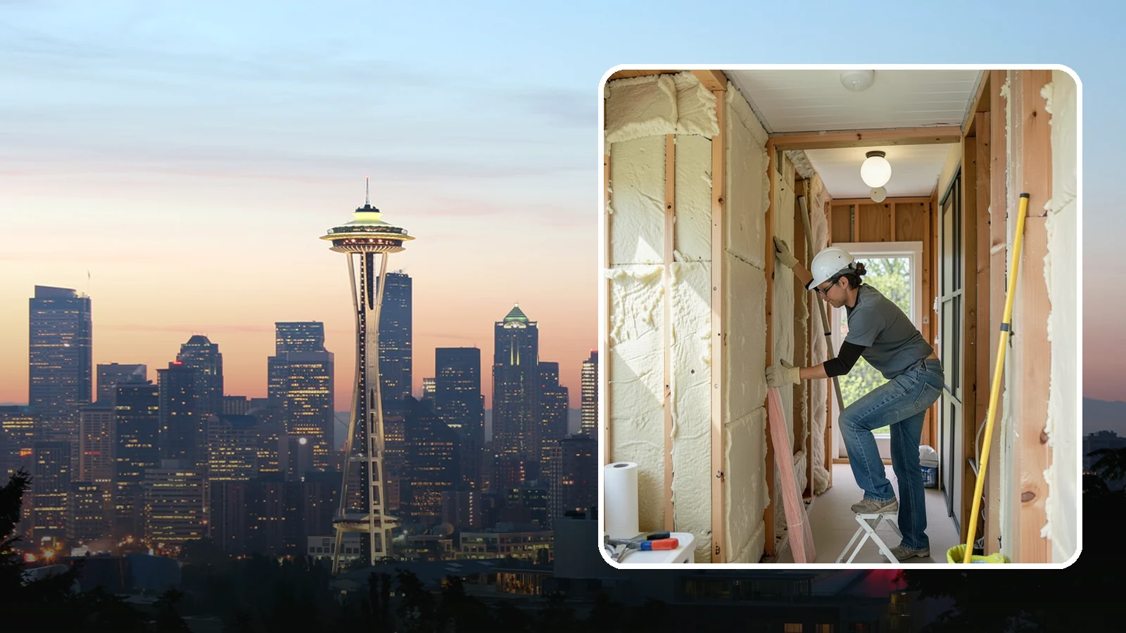 Wall Insulation Installation in Seattle, King County, WA - We insulate exterior walls to eliminate cold drafts and improve comfort in Puget Sound homes.