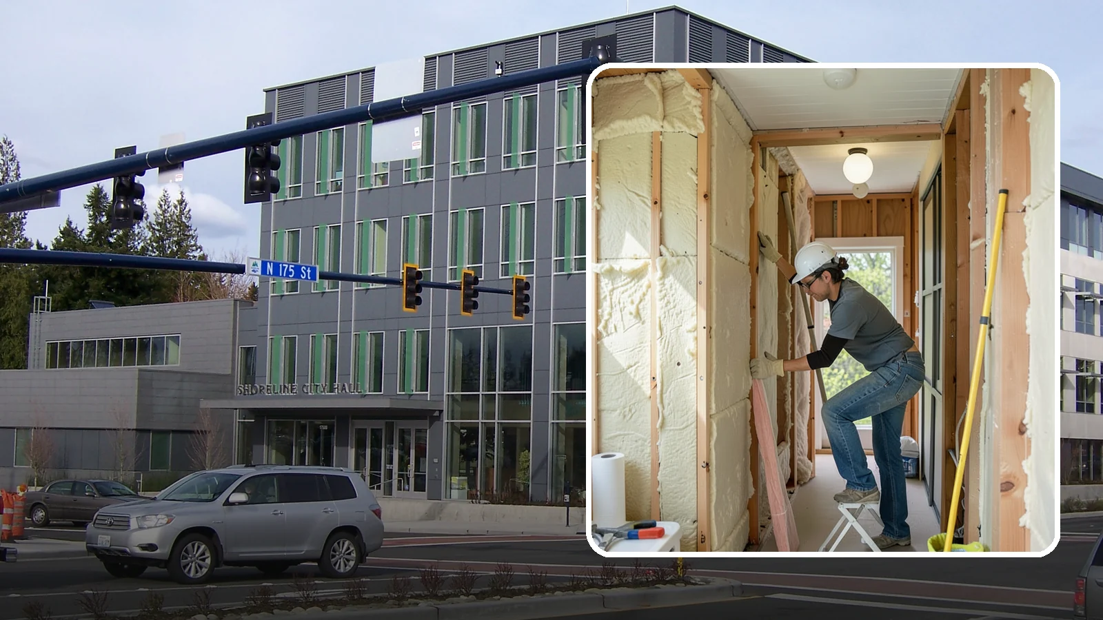 Wall Insulation Installation in Shoreline, King County, WA - We insulate exterior walls to eliminate cold drafts and improve comfort in Puget Sound homes.