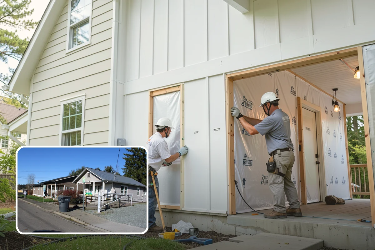 Wall Insulation Installation in South Prairie, Pierce County, WA - Eliminates cold walls and drafty rooms
