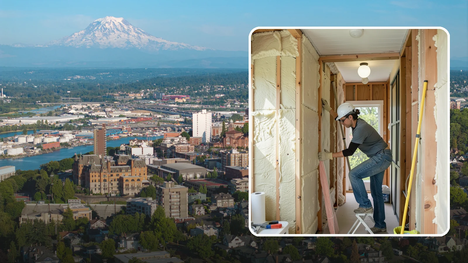 Wall Insulation Installation in Tacoma, Pierce County, WA - We insulate exterior walls to eliminate cold drafts and improve comfort in Puget Sound homes.