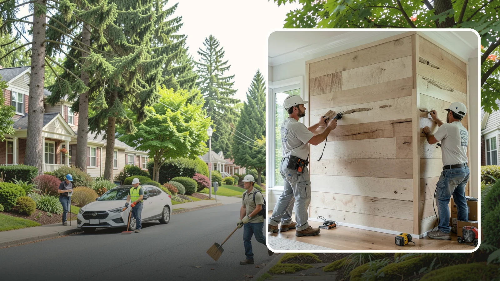 Wall Paneling Installation in Beaux Arts Village, King County, WA - Custom wall paneling installation that clads full walls with wood or engineered panels for lasting character.