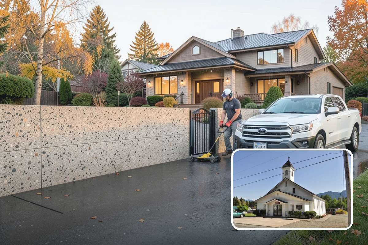 Wall Paneling Installation in Concrete, Skagit County, WA - Rich, enveloping full-wall coverage